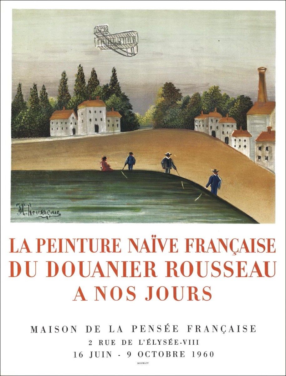 Henri Rousseau-Lithographie "Französische MDLP-Ausstellung" 66x51cm