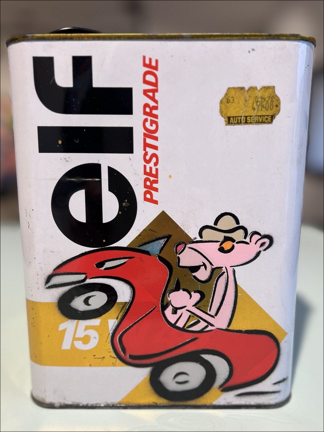 Roze panter DEZACHE Origineel schilderij op Can 2023