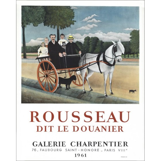 Henri ROUSSEAU - Lith " "Expositie Galerie Charpentier" 65x52cm