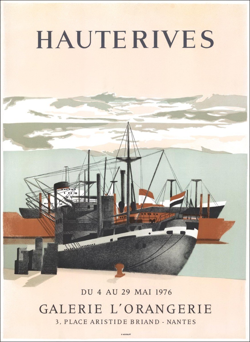 Arnaud d'HAUTERIVES - Litografia "Mostra Galleria l'Orangerie, Nantes" 75x55cm - 1976