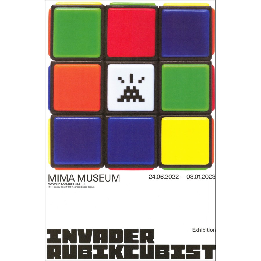 ▷ Mostra Rubikcubist di INVADER A Mima, 2022-2023
