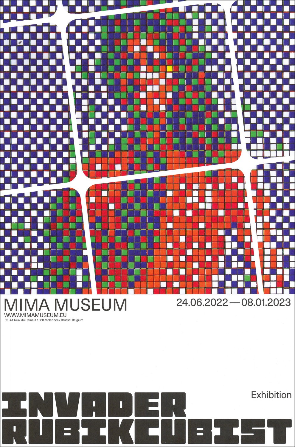 Acheter Exposition RUBIKCUBIST Affiche INVADER 2023