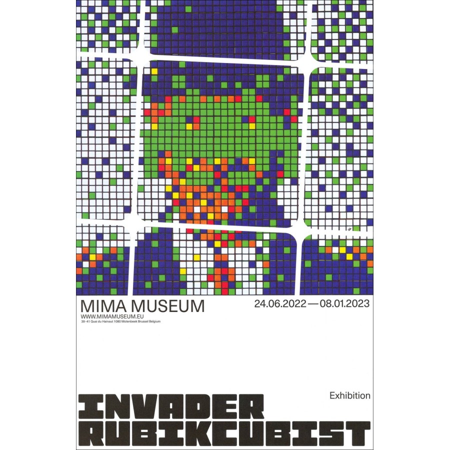 Achat Affiche INVADER  Exposition RUBIKCUBIST 2023
