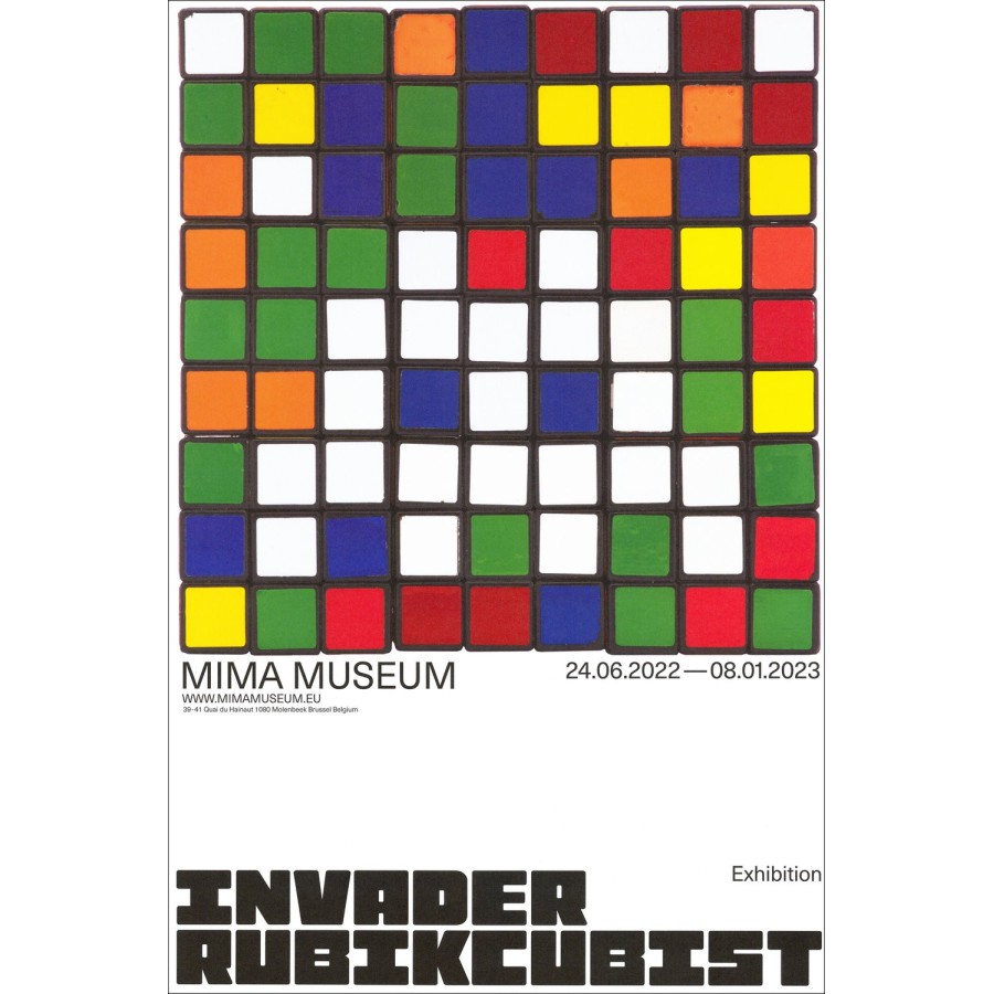 INVADER, Poster de exposición Rubikcubist 4 para comprar