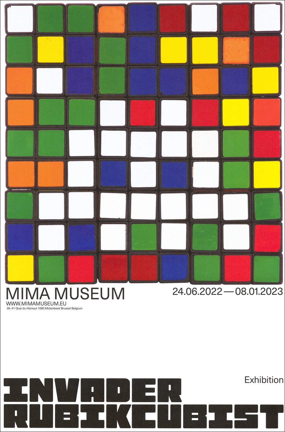 INVADER, affiche d'exposition RUBIKCUBIST 4 à acheter