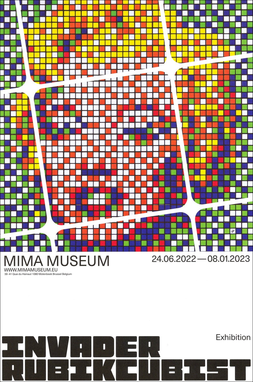 INVADER - Rubikcubist-Ausstellung - Poster 2023