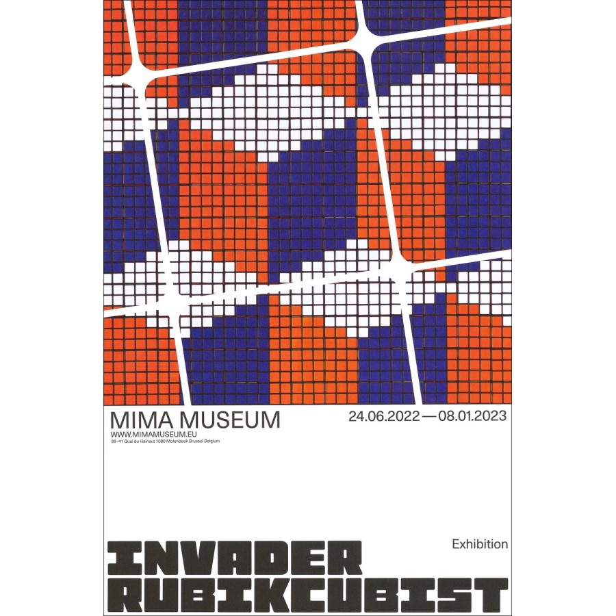 INVADER - Poster 2023 Exhibition Rubikcubist - 2023