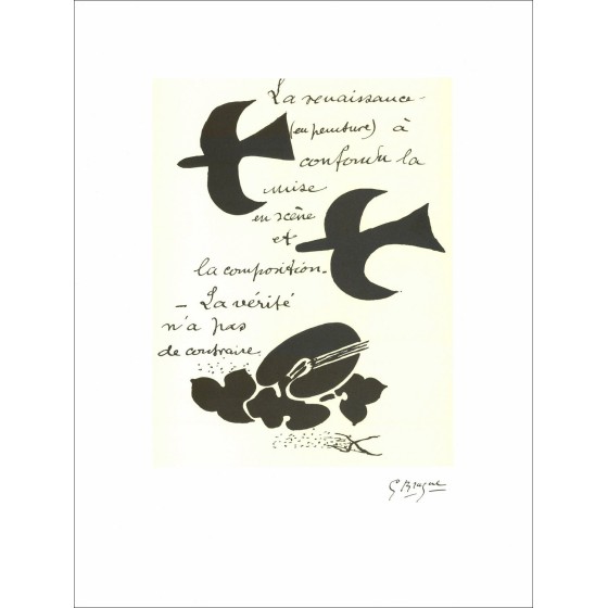 Litografia Il Rinascimento di Georges Braque 