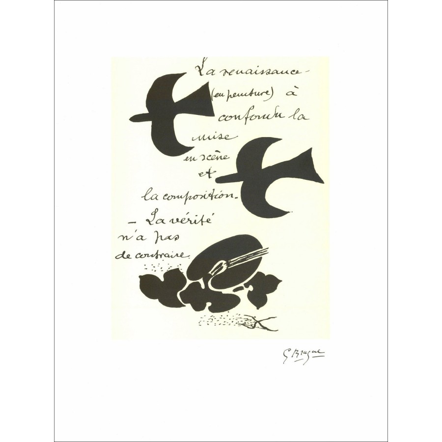 Litografia Il Rinascimento di Georges Braque 