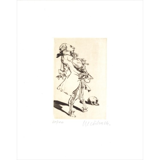 Acheter Claude WEISBUCH Dom Juan Vanité Gravure Originale 2006