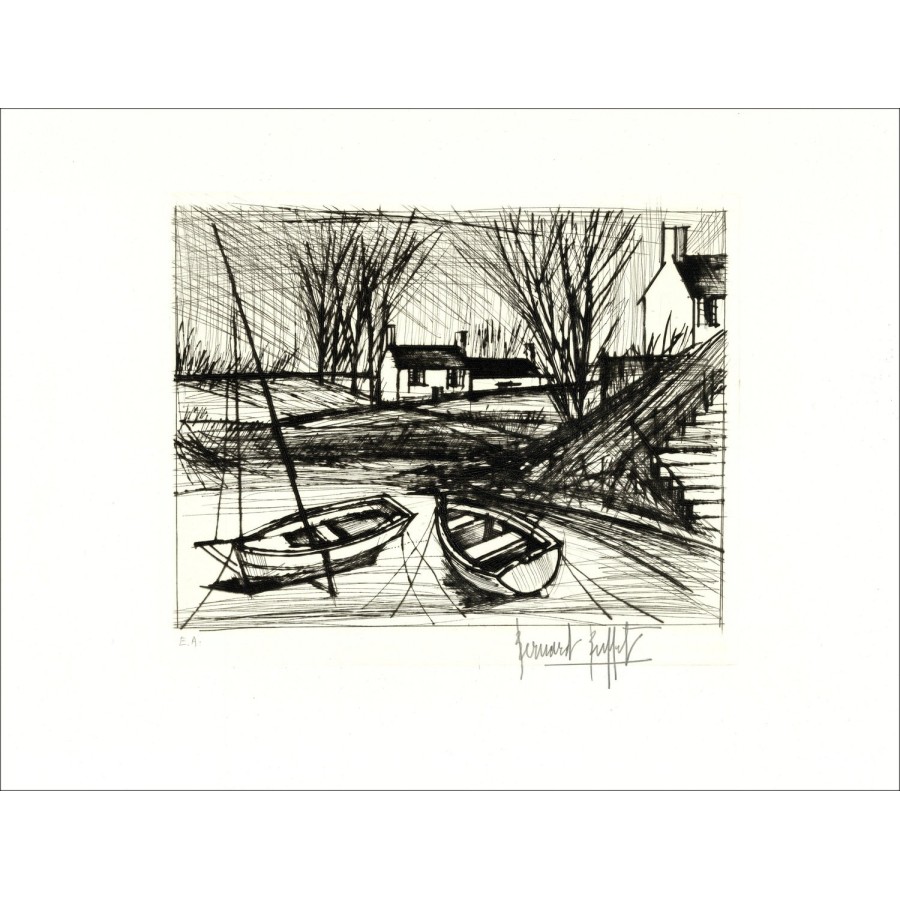 Buffet 'Umgebung der Brücke' - Original ätzt, zertifiziert, 1979
