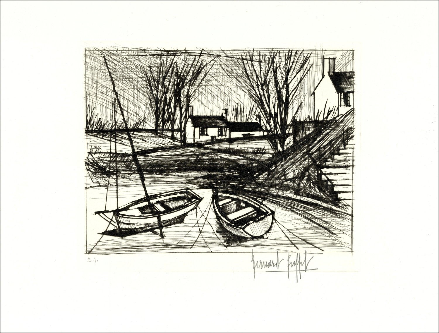 Buffet 'Environs des Pont-Neuves' - Original Certified, 1979