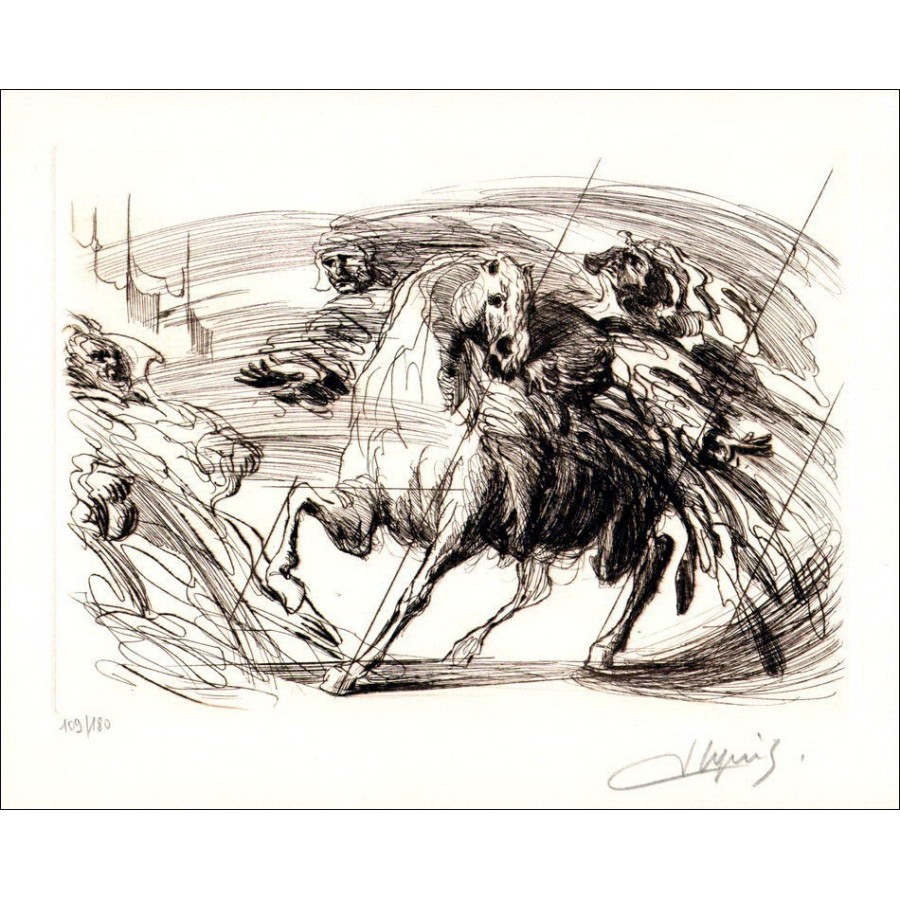 Jean Dupuis - Litografía original "Eliminación"