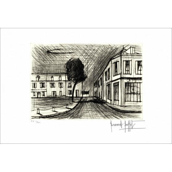 Bernard Buffet - Originele gravure "Koffie" 38x56cm - 1985