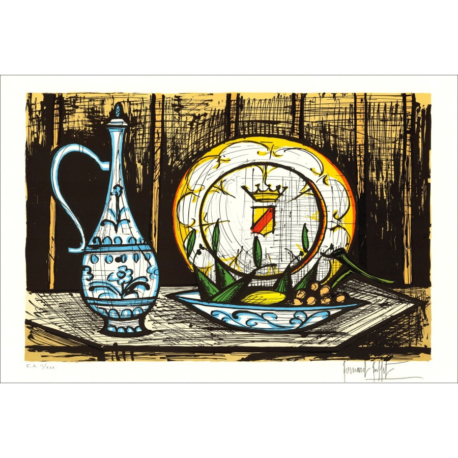 Bernard Buffet 'Les Faience' 1988 - Litografia certificata originale