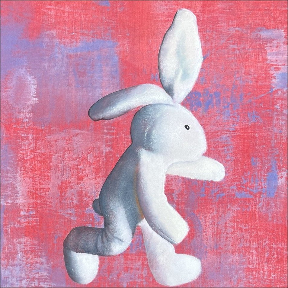 Thierry Bisch - Canvas Malen "Das Kaninchen" 40x80cm, zur Verfügung gestellte Arbeit