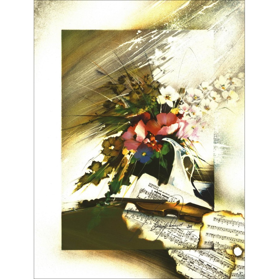 Acquistare Bouquet Scherzo Raymond POULET Litografia Originale