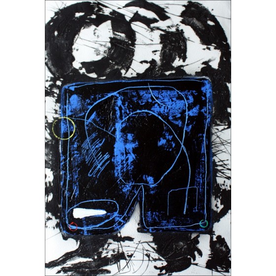 LIONEL - Carborundum gravure " Het Grote Blauw "