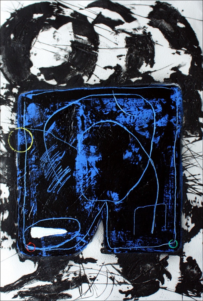 LIONEL - Incisione in carborundum "Il Grande Blu"