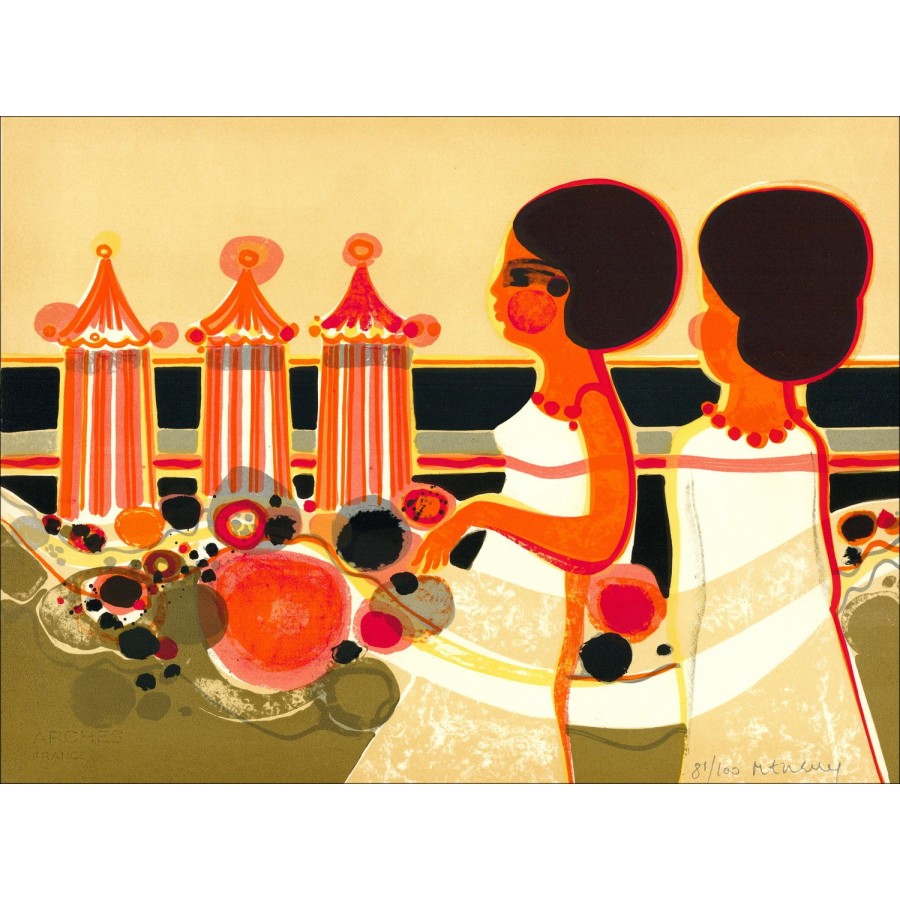 Frédéric MENGUY Les Angéliques X Lithographie Originale 