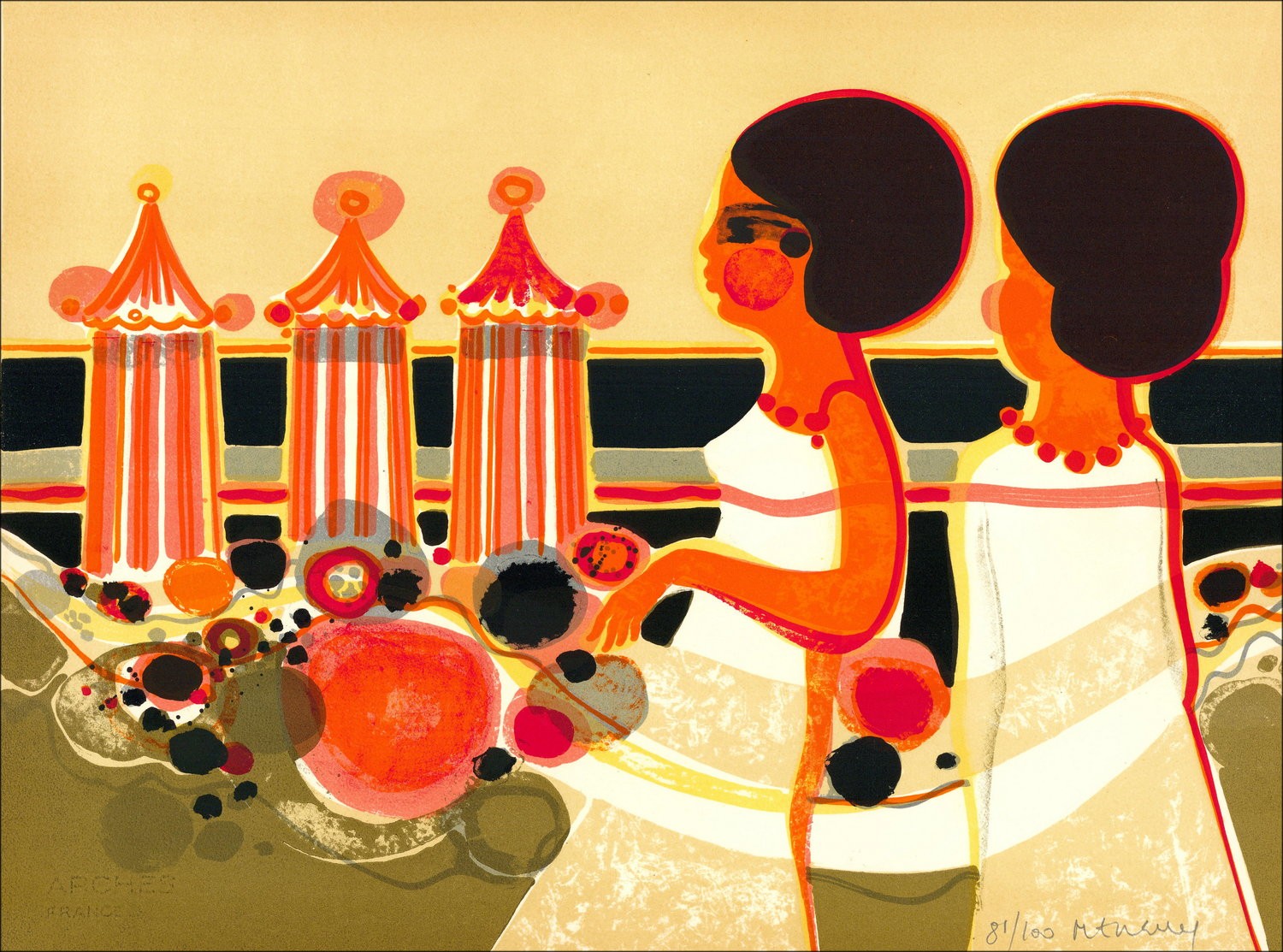 Frédéric MENGUY The Angelics X Original Lithograph 