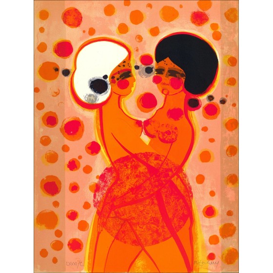 ➯ Angélics Xi - Frédéric Menguy Litografia originale 56x42cm