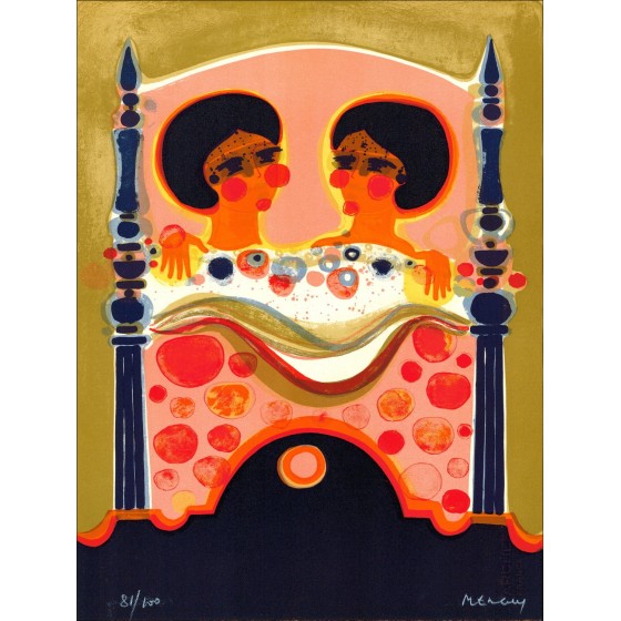 L'Angelico XII Litografia originale Frédéric Menguy 