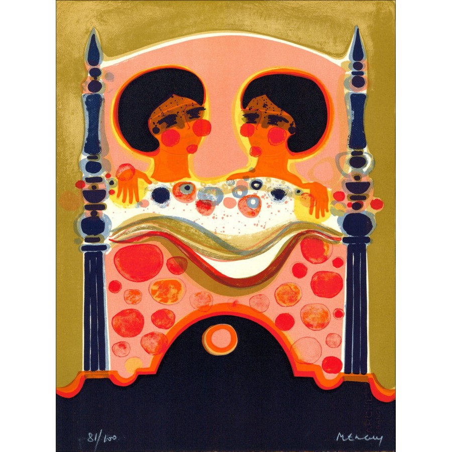 Les Angéliques XII Lithographie Originale Frédéric MENGUY 