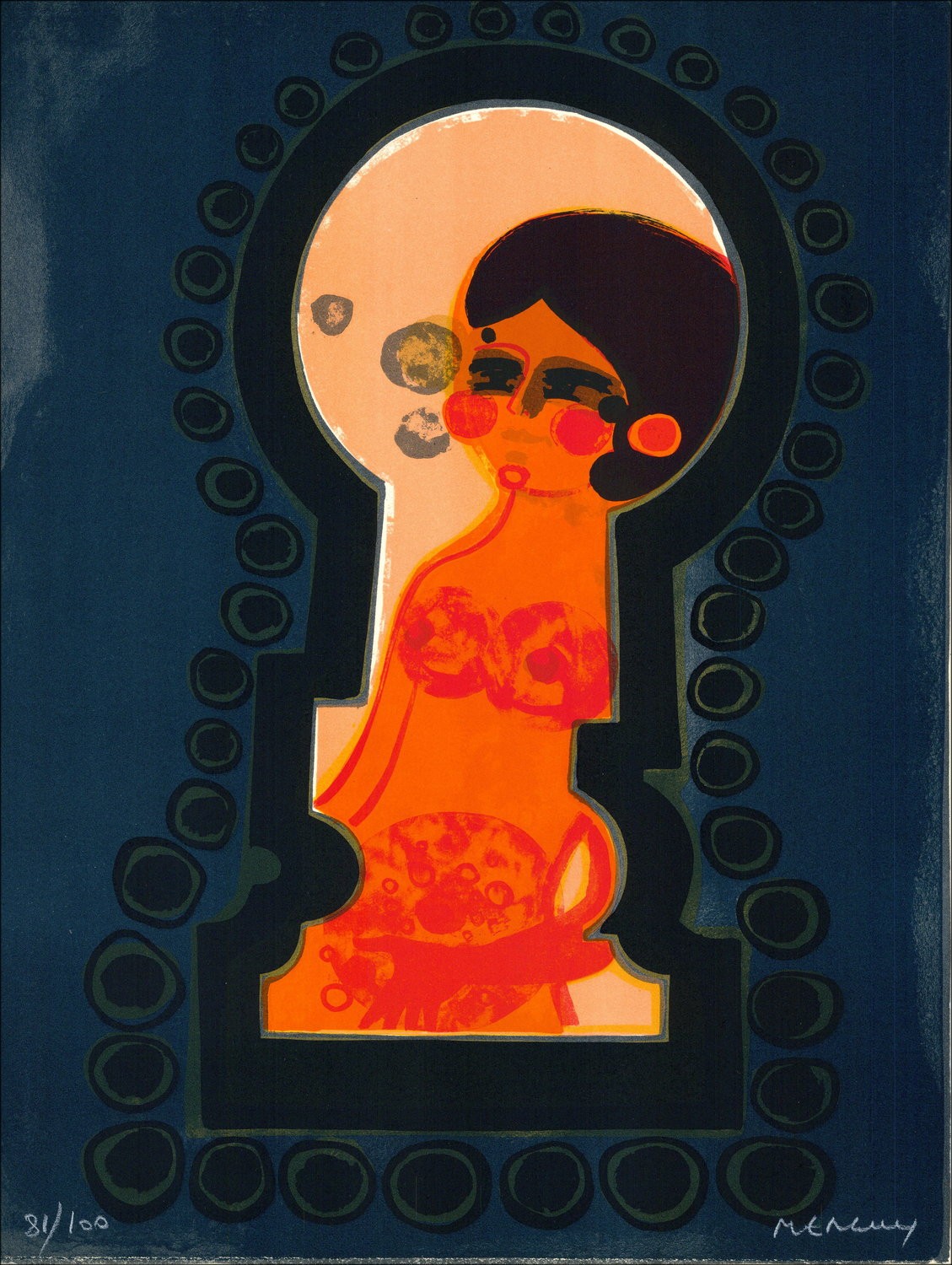 Les Angéliques XV Lithographie Originale Frédéric MENGUY