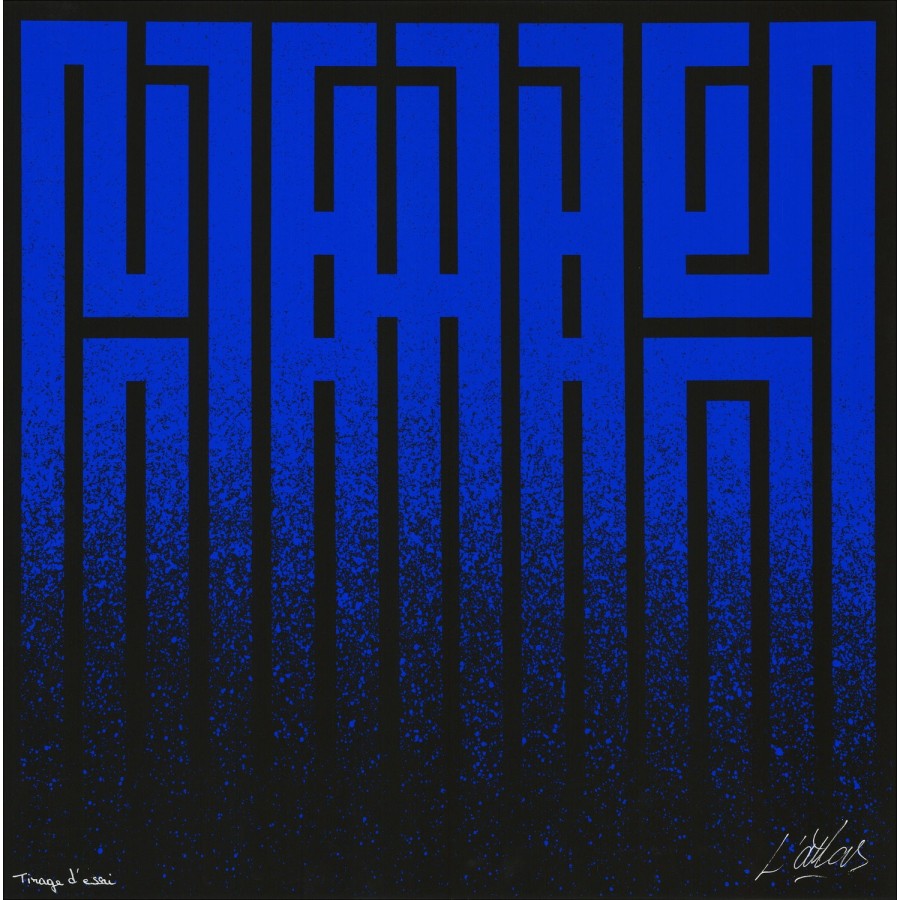 ➤ L'ATLAS Caeruleum Sérigraphie Originale 2021