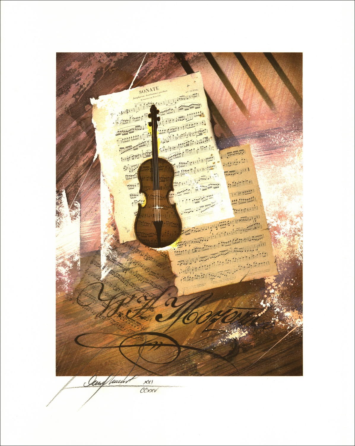 Buy Mozart Raymond POULET Original Lithograph