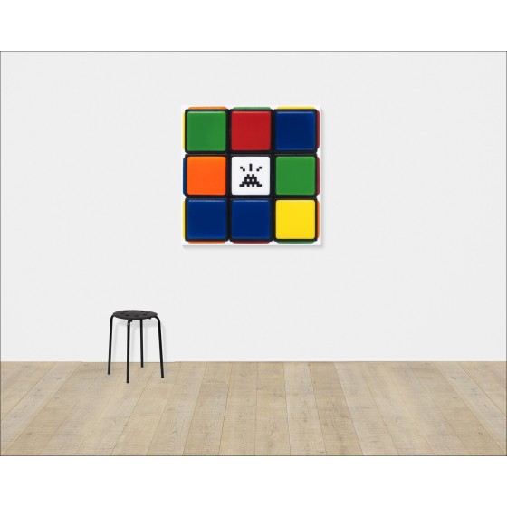 Kunstenaar INVADER | 'Invaded Cube NVDR1-1' Artwork | 2023