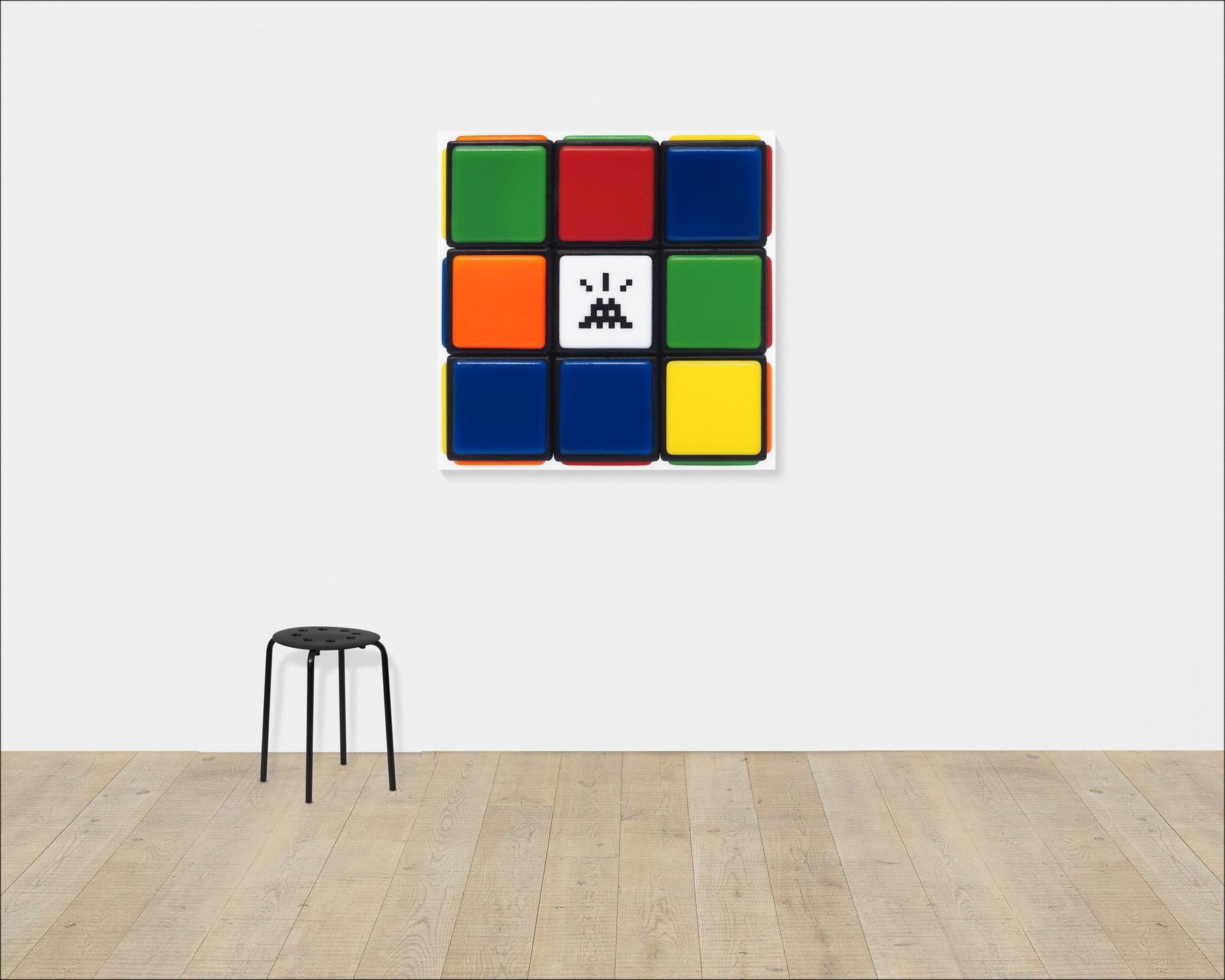 Künstler INVADER | 'Eindringlich Cube NVDR1-1' Kunstwerk | 2023