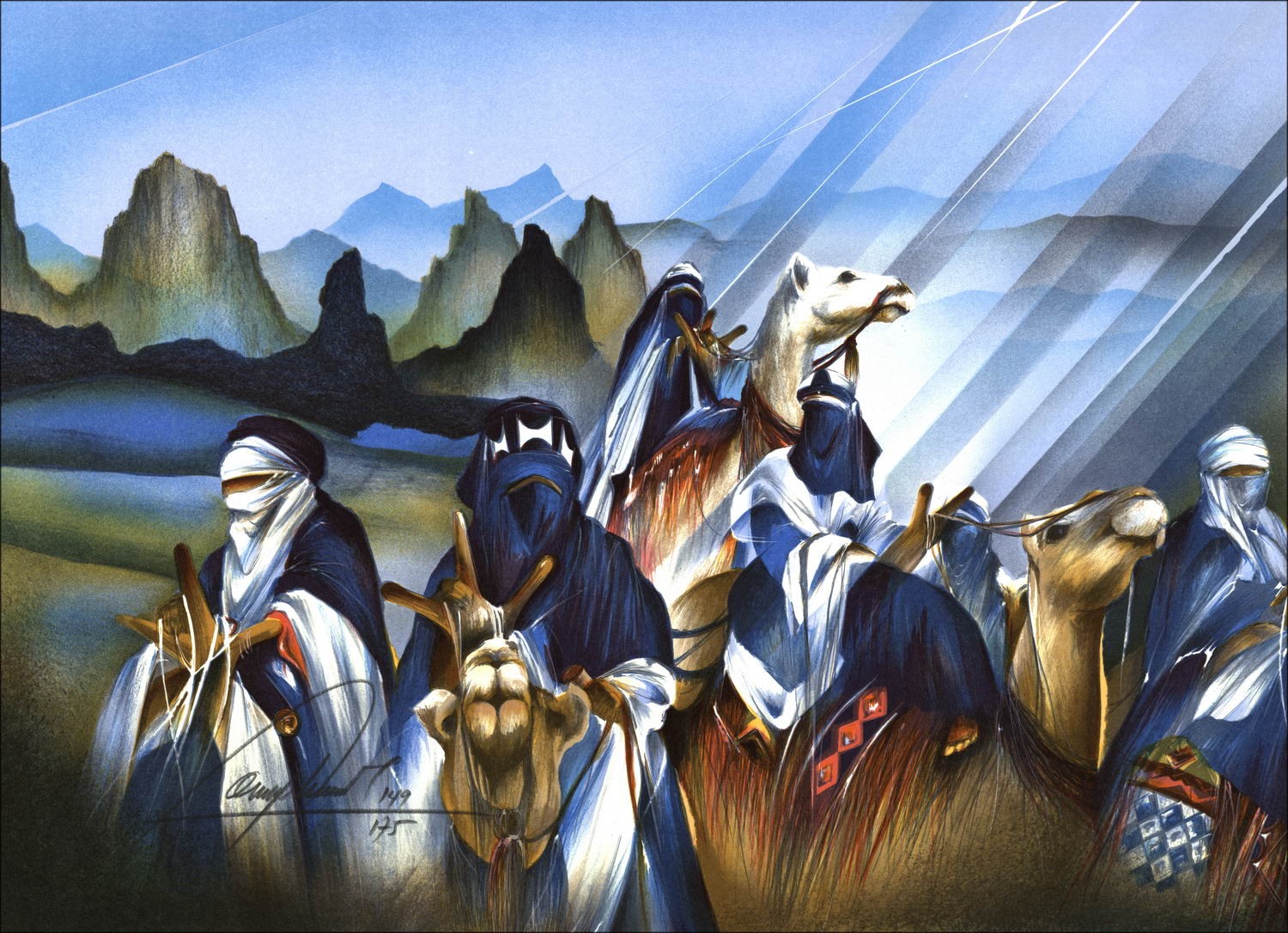Kauf von Raymond Huhn Männer aus NULL Teilen Sie Original-Lithographie