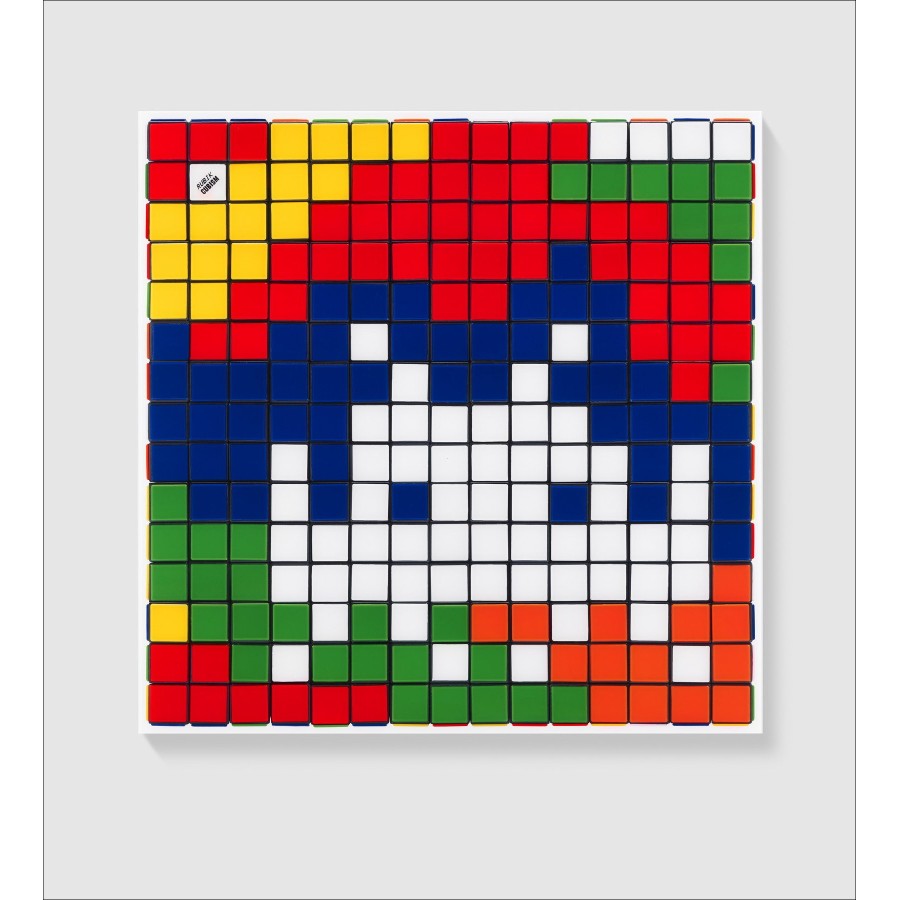 ▷ Rubik Camouflage NVDR1-2 par INVADER, 2023