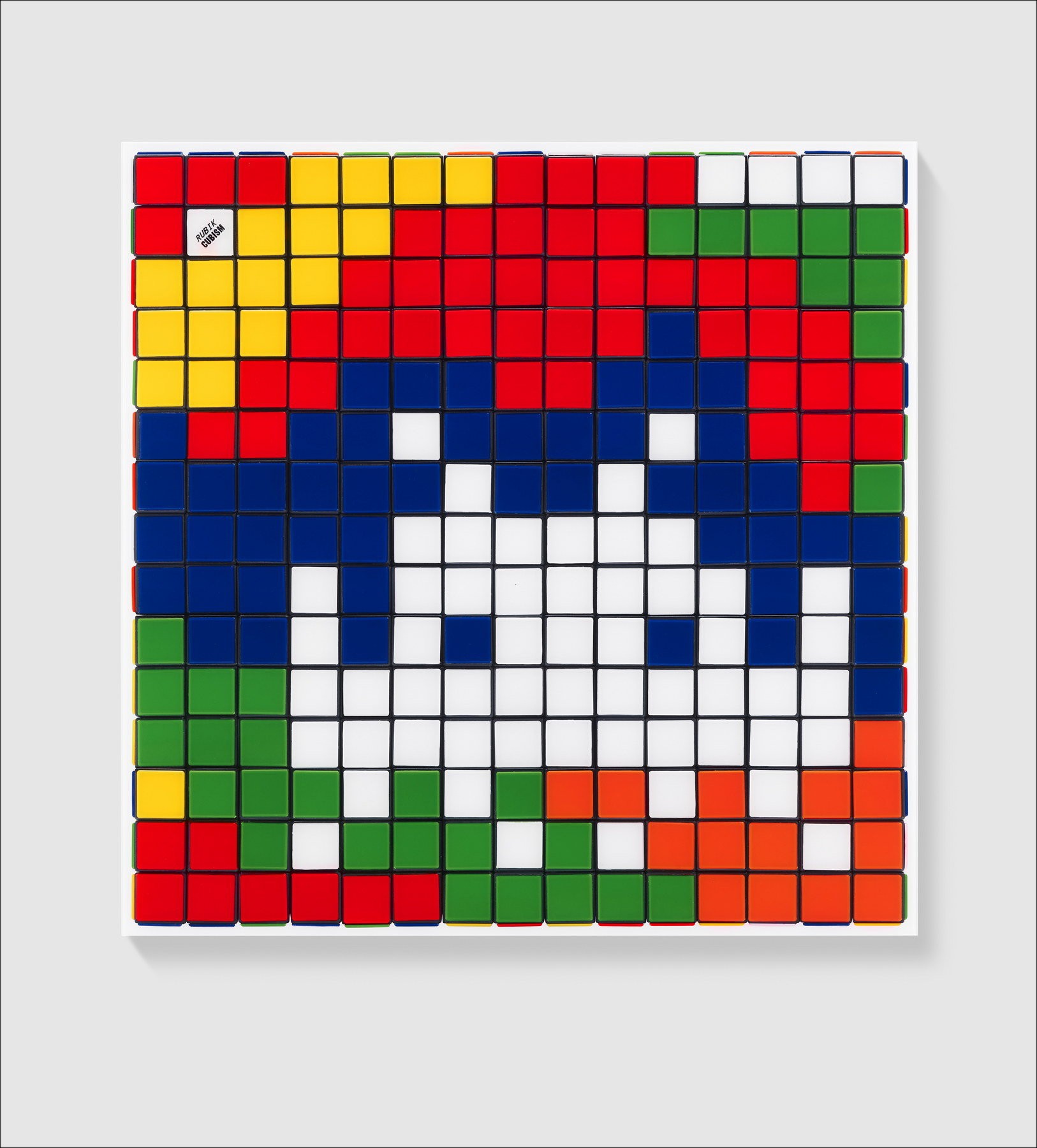 ▷ Rubik Camouflage NVDR1-2 par INVADER, 2023