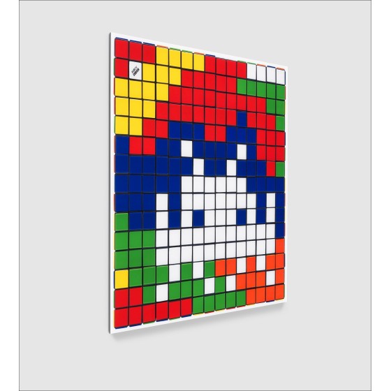 ▷ Rubik Camouflage NVDR1-2 par INVADER, 2023
