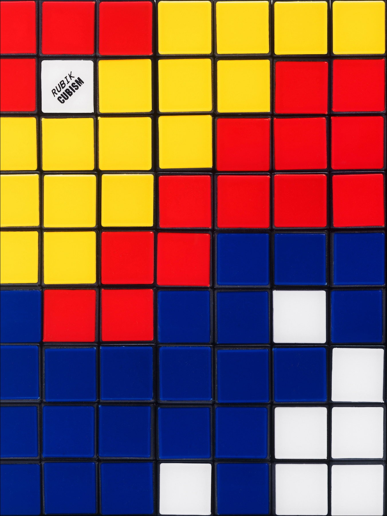 ▷ Rubik Camouflage NVDR1-2 par INVADER, 2023