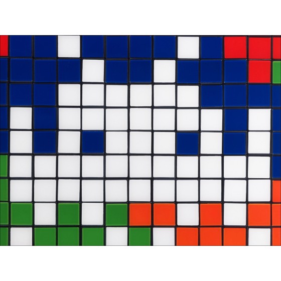 ▷ Rubik Camouflage NVDR1-2 von INVADER, 2023