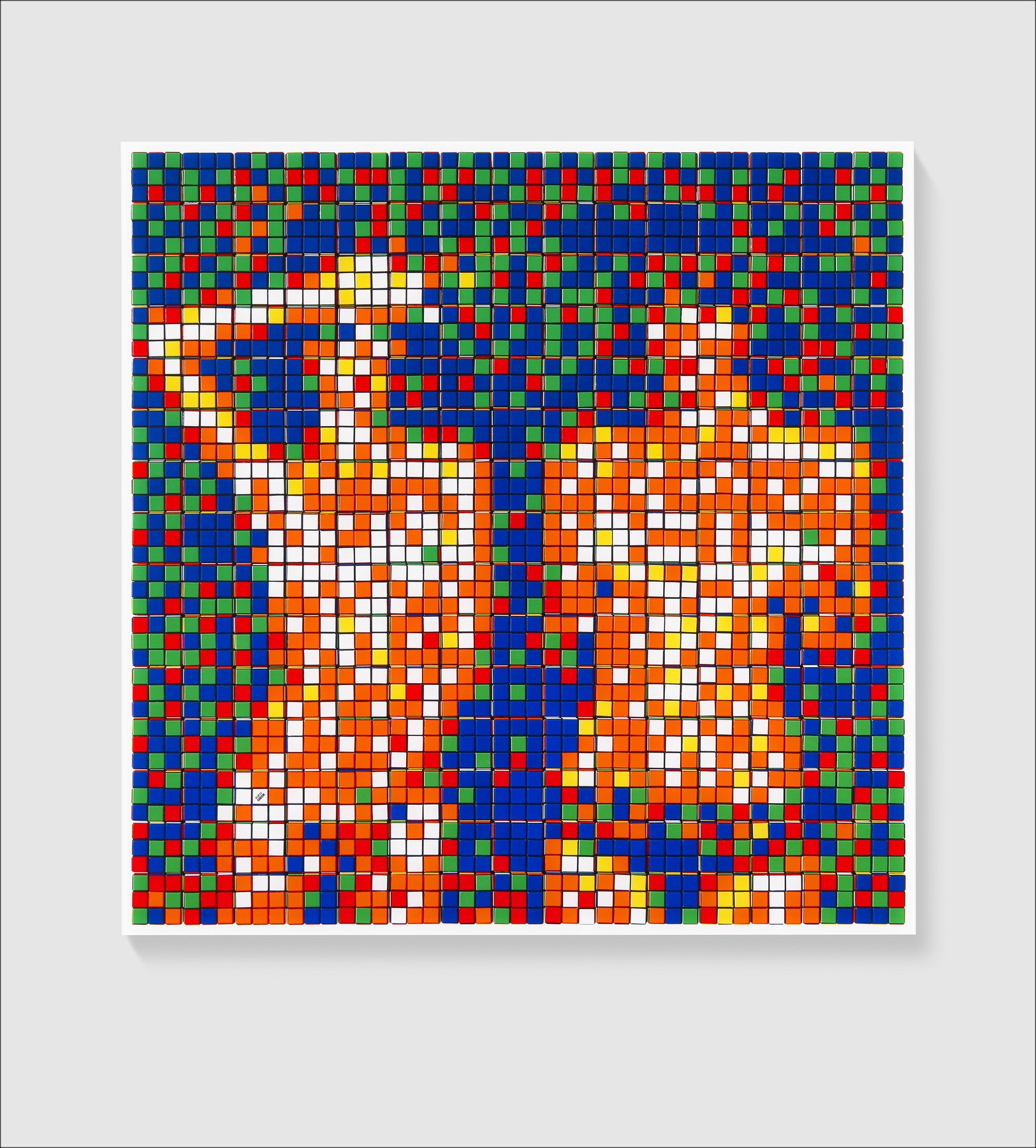 Artista INVADER A bordo de 'Rubik Country Life NVDR1-3 '