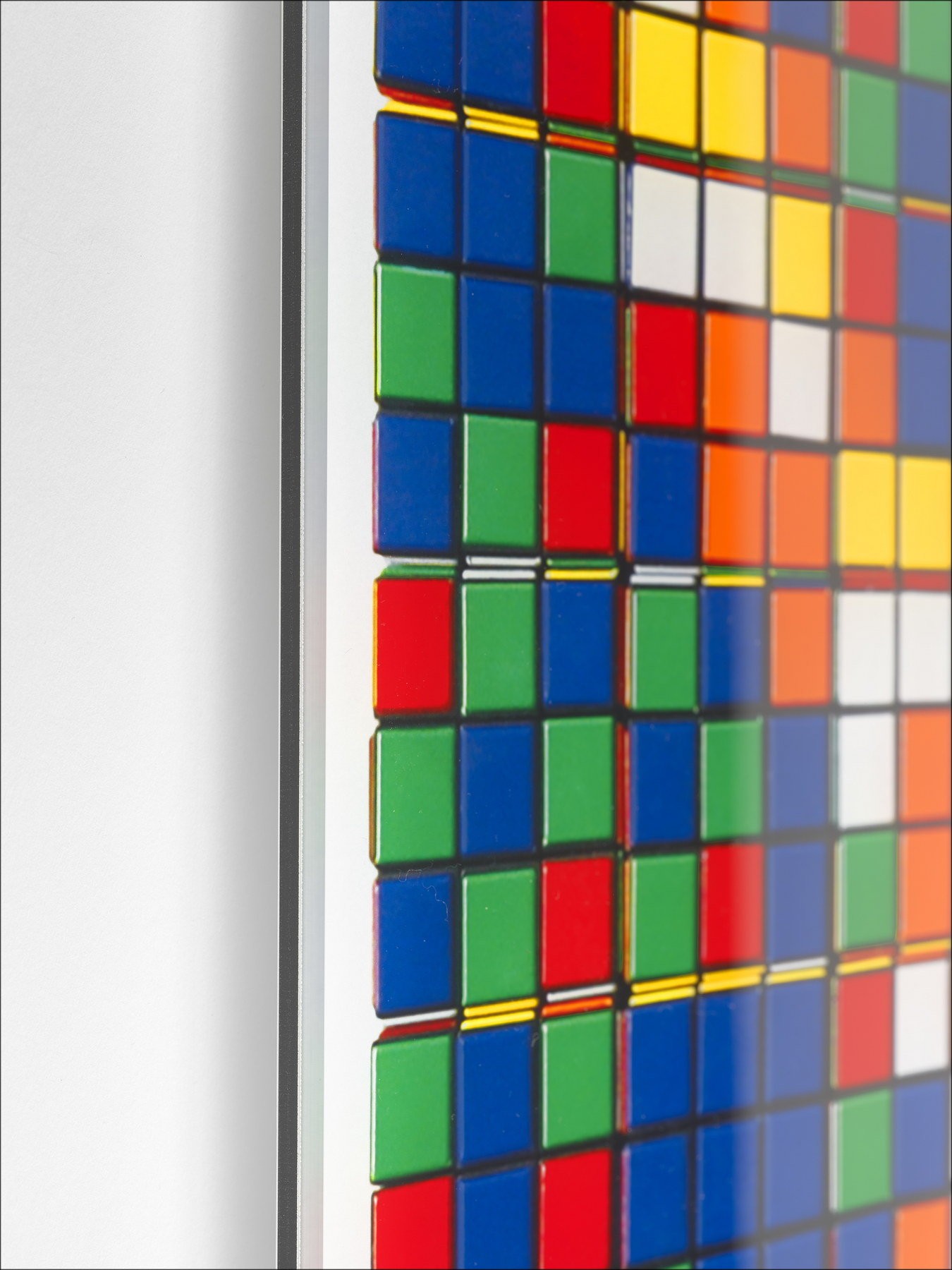 Kunstenaar INVADER | Giclee On Panel 'Rubik Country Life NVDR1-3'