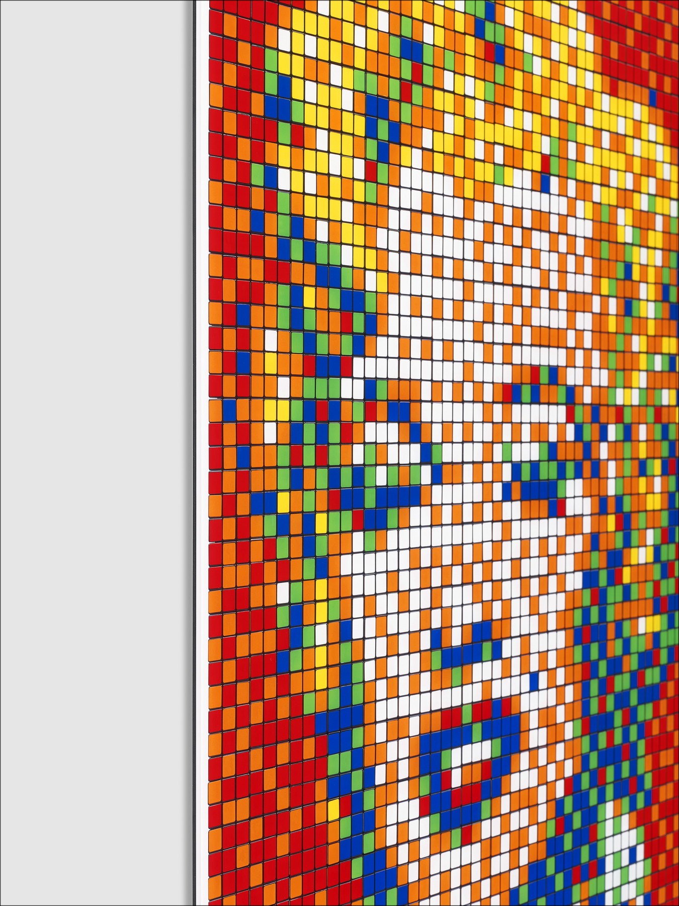 INVADER ~ Gicle 'Rubik Shot Red Marilyn' - 100x100cm