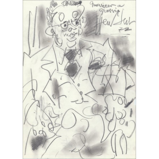 Gen Paul: "Pench at Quai" 1972, arbeitet signiert, zertifiziert, 42x29cm Format