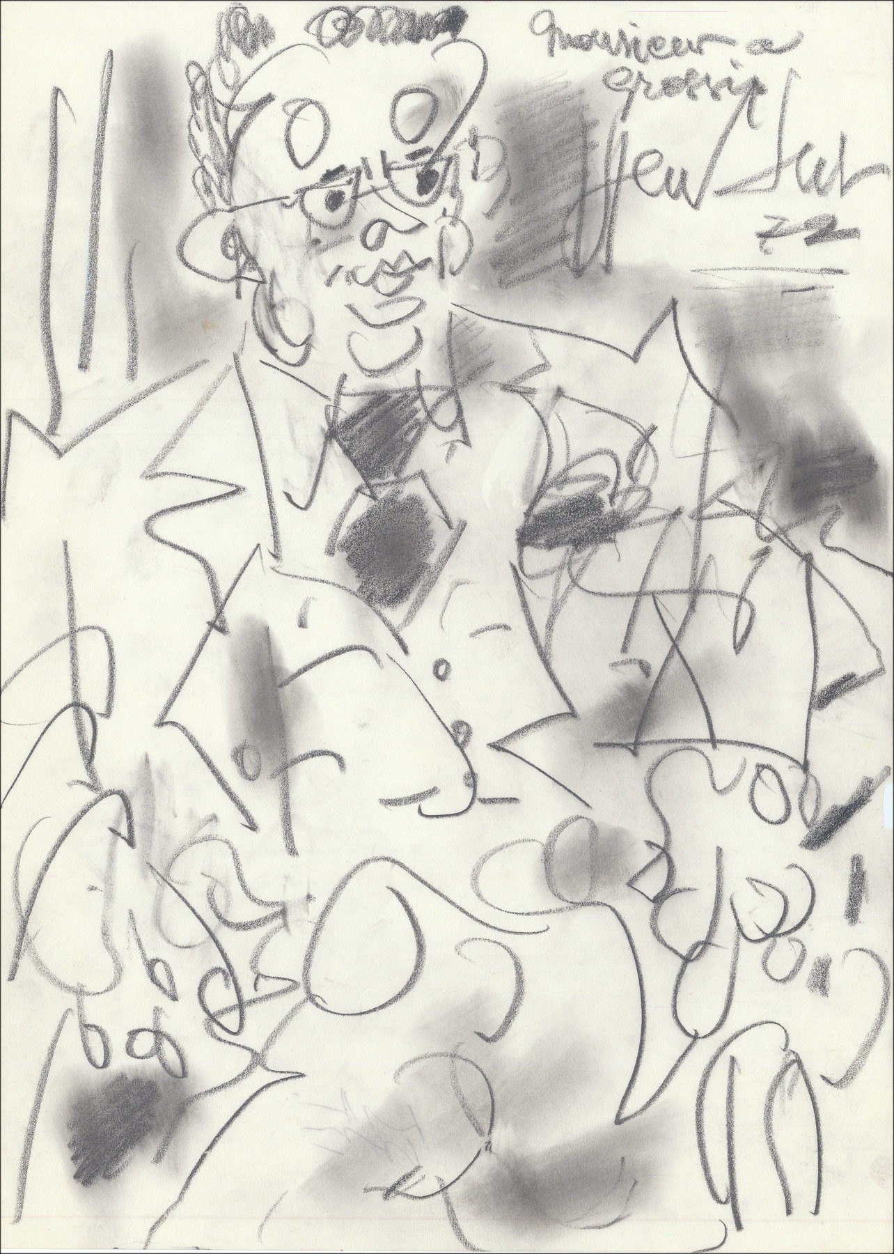 GEN PAUL: "PENCH AT QUAI" 1972, WERKEN Ondertekend, gecertificeerd, 42x29cm-formaat