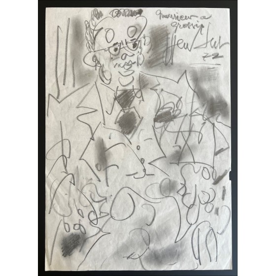 Gen Paul: "Pench at Quai" 1972, opere firmata, certificata, 42x29cm in formato