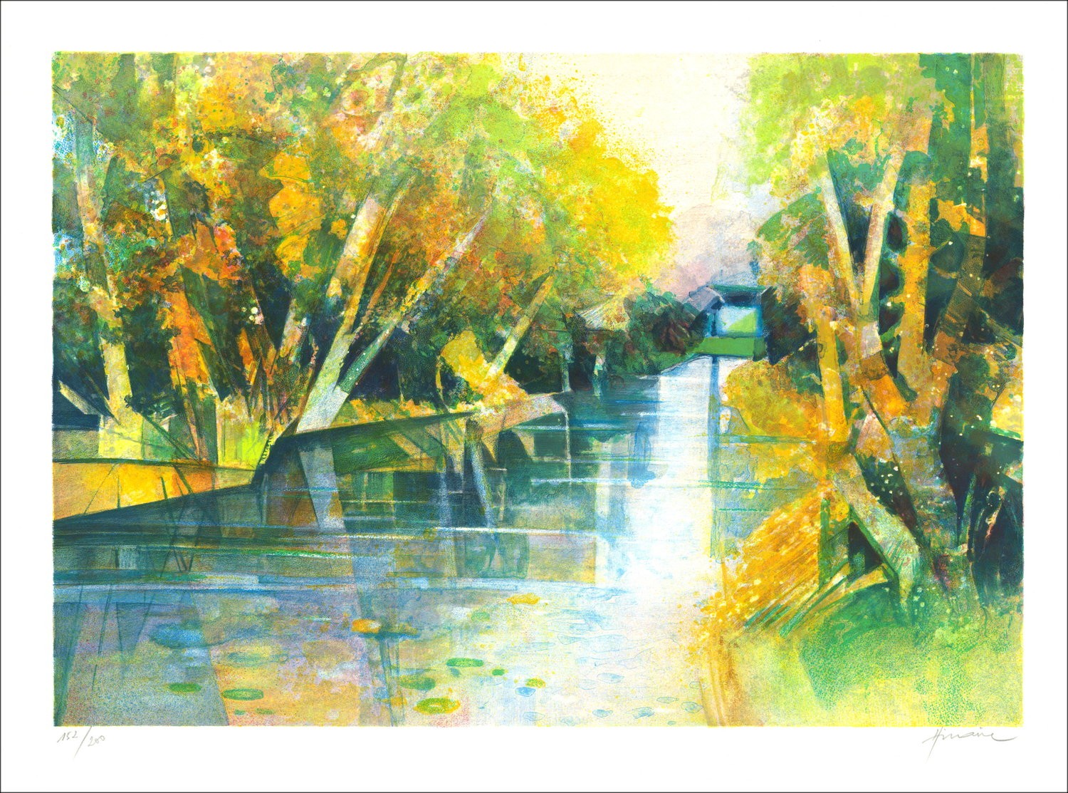 L'EPTTE svela la sua bellezza: un litografia originale di Camille Hilaire, 56x76cm