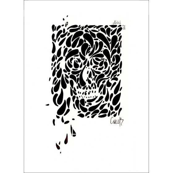 Christophe Mabillon - Dibujo original "Mente" 70x50cm - 2015