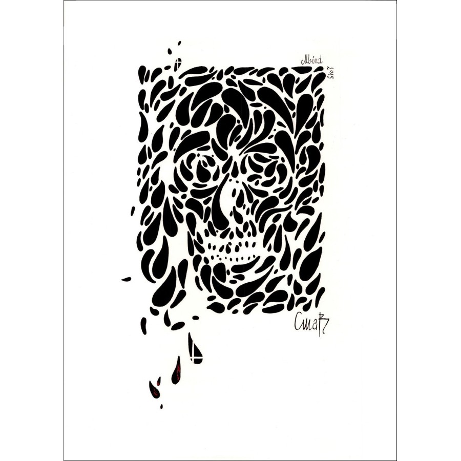 Christophe MABILLON - Original drawing "mind" 70x50cm - 2015