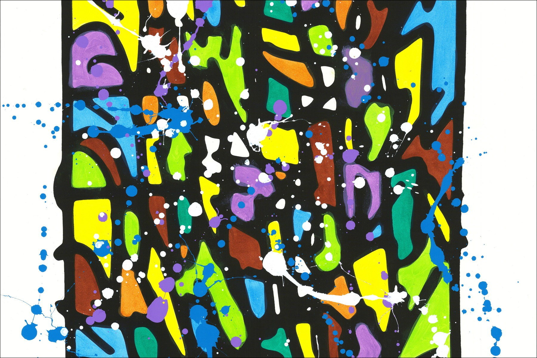 ▶ ︎ Jonone HPM acrilico e serigrafia (singolo) HPM 2018-V3
