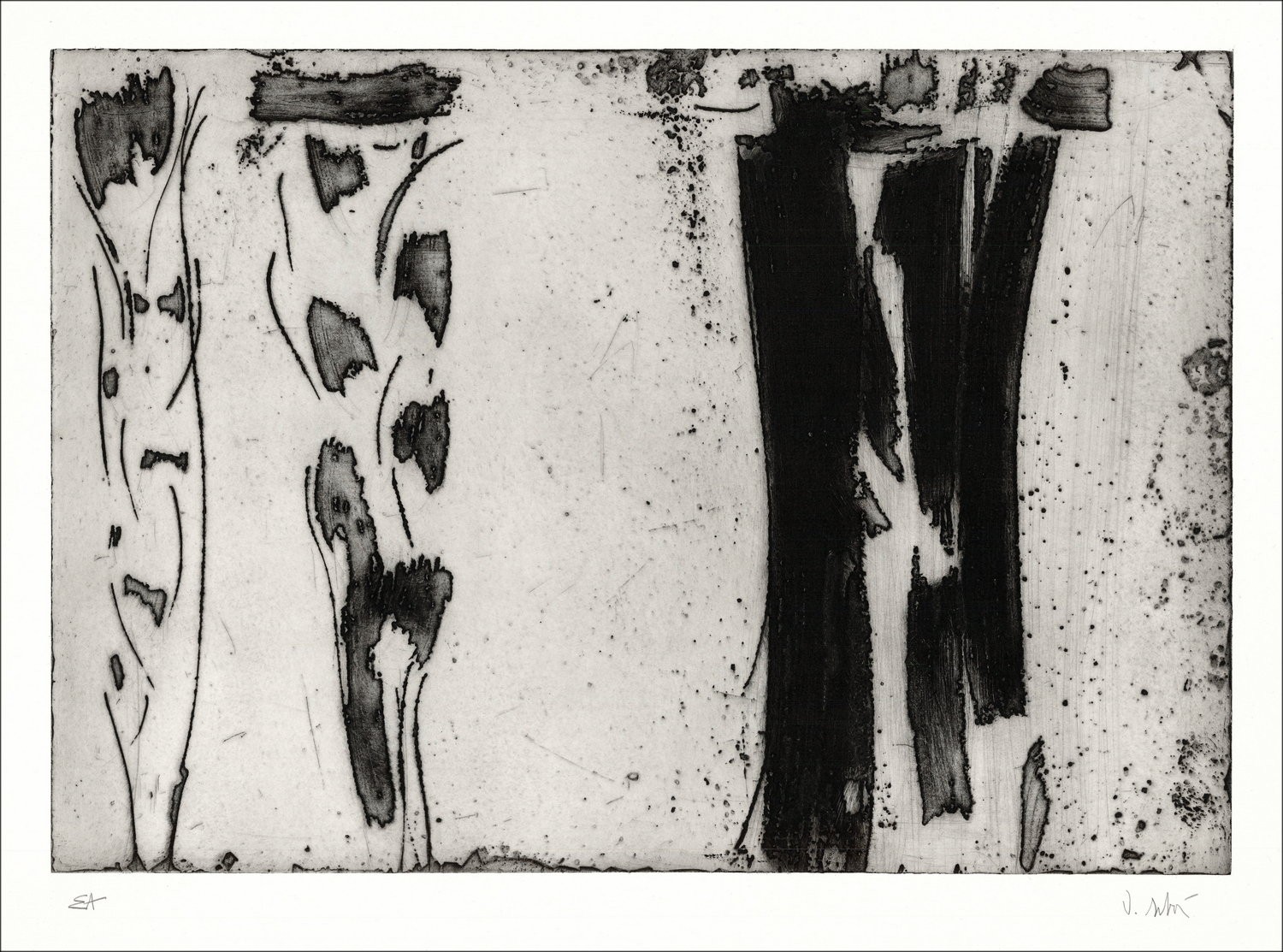 Originele Olivier Debre Litho - groot tekenkarakter